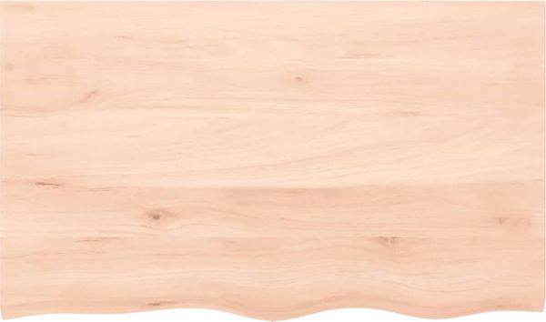 vidaXL Tischplatte 100x60x(2-6) cm Massivholz Eiche Unbehandelt 3156307 Bild 3
