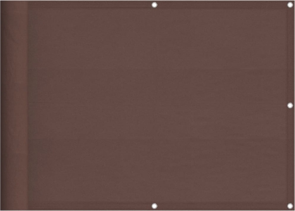vidaXL Balkon-Sichtschutz Braun 75x700 cm 100 % Polyester-Oxford 4000382