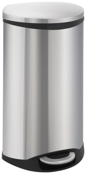 Treteimer EKO Muscheleimer Stahlmatte Kunststoff/Edelstahl 30 l mit Kunststoff-Inneneimer und Softclose...