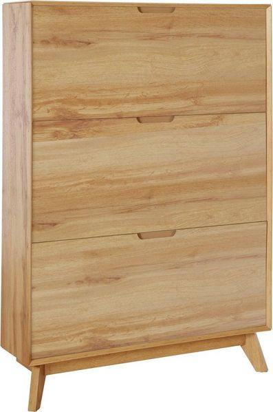 andas Schuhschrank Pandrup mit 3 Klappen, ca. 8 Paar Schuhe pro Klappe, Höhe 125 cm