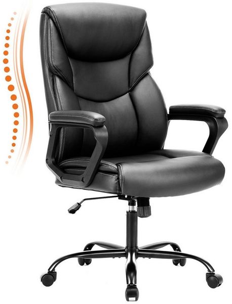 ANYSUN Bürostuhl Ergonomischer Stuhl Chefsessel mit geräuscharmen Rollen, Atmungsaktiv Drehstuhl mit 136 kg Tragfähigkeit, Wippfunktion 90°-120°