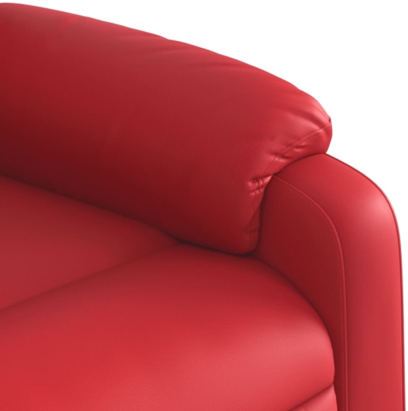 vidaXL Massagesessel mit Aufstehhilfe Rot Kunstleder 3205162 Bild 9