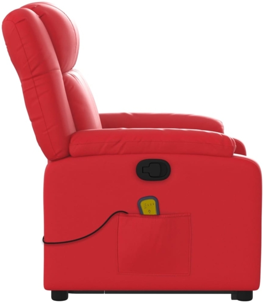 vidaXL Massagesessel mit Aufstehhilfe Rot Kunstleder 3205162 Bild 8