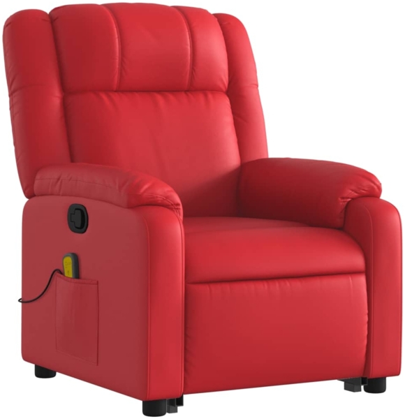 vidaXL Massagesessel mit Aufstehhilfe Rot Kunstleder 3205162 Bild 2
