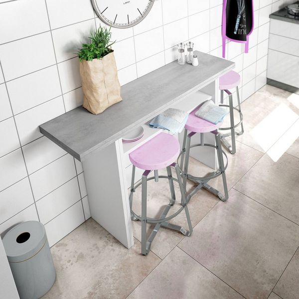 habeig Küchentisch Esszimmertisch Esstisch Klapptisch Tisch Küche klappbar weiß 120x70cm, aufklappbar