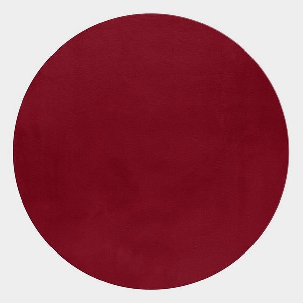 Ayyildiz Teppiche Hochflor-Teppich POUFFY 5100, rund, Höhe: 20 mm, Läufer, weicher glatter Softflor, Kaninchen Fell Haptik, waschbar