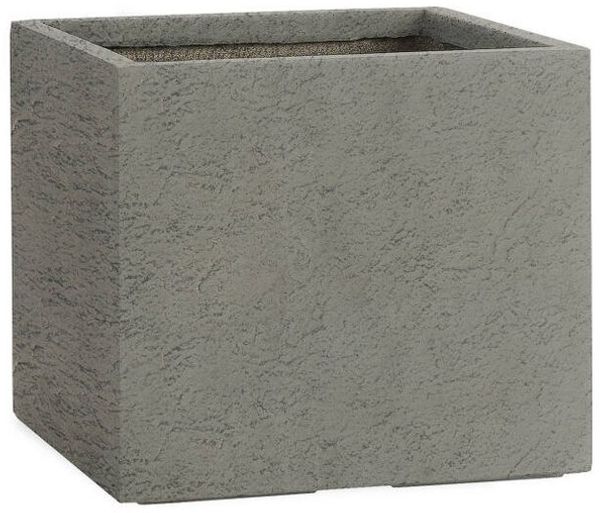Pflanzwerk® Pflanzkübel CUBE Premium Fiberglas Blumenkübel Frostbeständig mit Lotus-Effekt, Lotus-Effekt - Handgefertigt - Eckig - Frostbeständig
