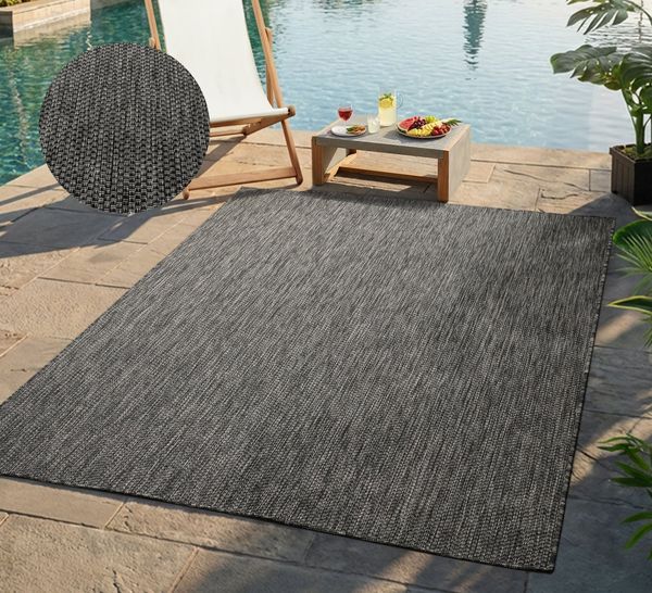 Bruno Banani Teppich Venezia, auch als Läufer, rechteckig, Höhe: 4 mm, In- und Outdoor geeignet, Sisal-Optik, Wetterfest & UV-beständig
