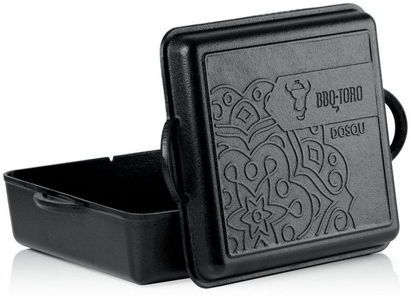 BBQ-Toro Bräter Dutch Oven Pan, 10,5 L Ultimate Gusseisen Kochtopf PRO3+ Beschichtung, Gusseisen, 3-fach eingebrannt mit PRO3+ Verfahren