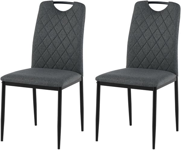 OTTO home Esszimmerstuhl Rom (Set, 2 St), bequemer Stuhl mit hochwertigem Stoffbezug und Griff im Rücken