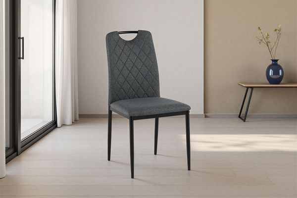 OTTO home Esszimmerstuhl Rom (Set, 2 St), bequemer Stuhl mit hochwertigem Stoffbezug und Griff im Rücken
