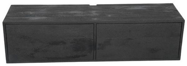 Villa Möbel TV-Board (120x35x30cm, 1 St, 1 TV Möbel), Mangoholz mit einem Push-to-Open-System