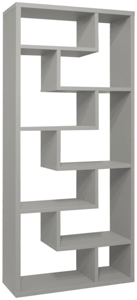Raumteiler Tyler / Tetrix, Holzwerkstoff, Grau, 90 x 199 x 33 cm