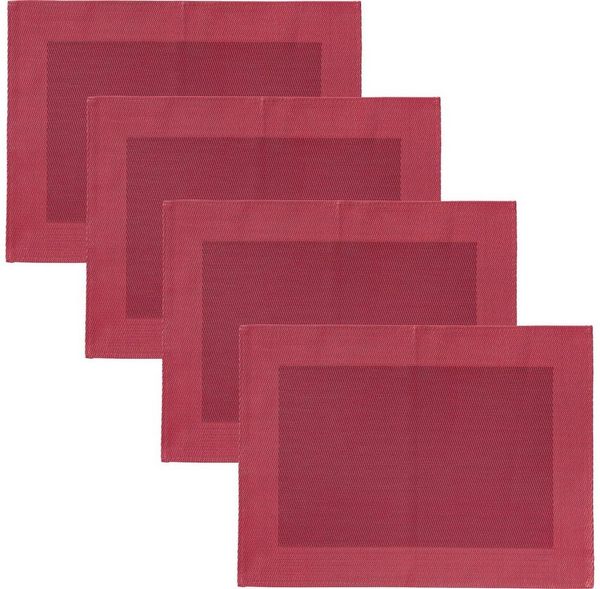 Erwin Müller Platzset Tischset "Lissabon" 4er-Pack, abwaschbar Uni