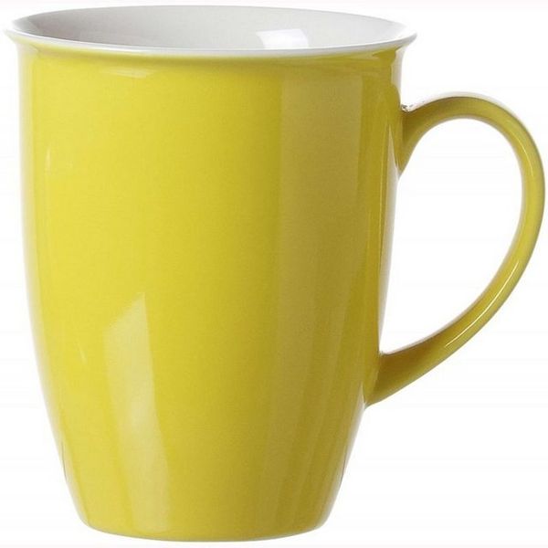 Ritzenhoff & Breker Doppio Kaffeebecher, Kaffee Becher, Tasse, Geschirr, Porzellan, Sonnengelb, 320 ml, 565003 Bild 2