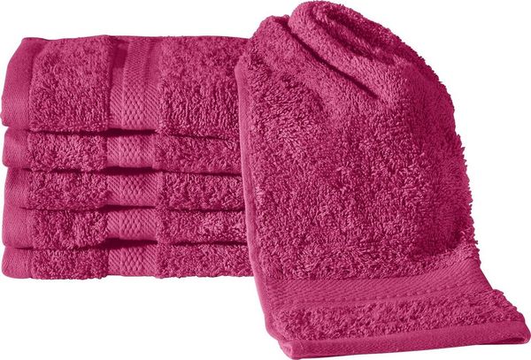REDBEST Gästehandtuch Gästetuch "Chicago" 6er-Pack, Frottier, Walk-Frottier Uni