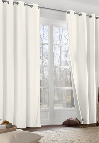 Wirth Vorhang Neveres (1 St), Ösen, blickdicht, Jacquard