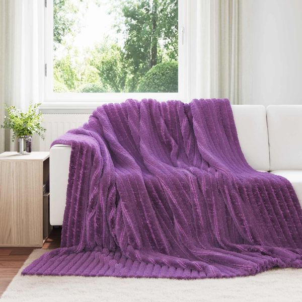 vidaXL Wohndecken 6 pcs Lila 240 x 220 cm Fleece 42016903