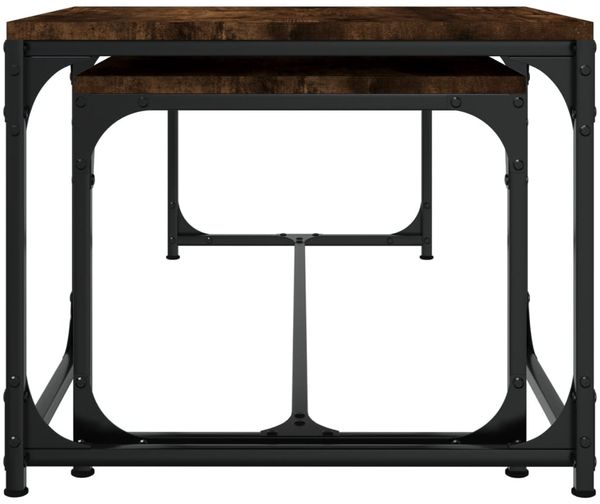vidaXL Couchtische 2 Stk. Räuchereiche Holzwerkstoff 823339 Bild 5