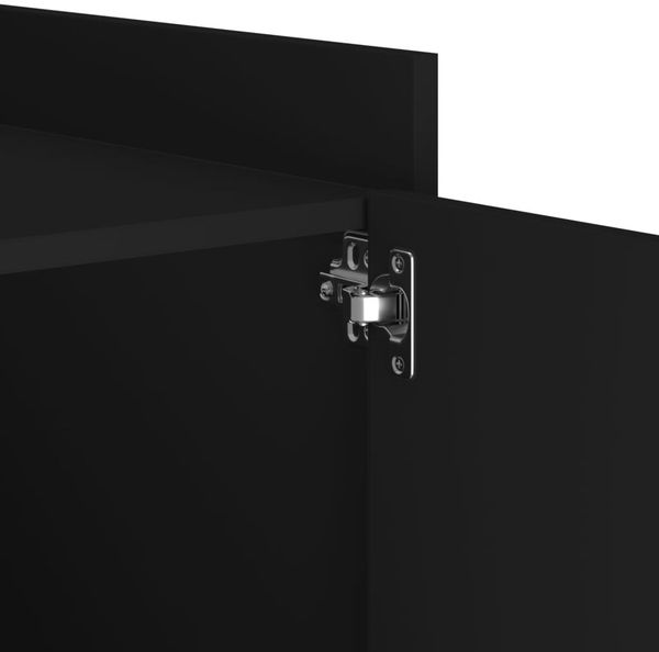 vidaXL Nachttisch Schwarz 45x50x50 cm Holzwerkstoff 848298 Bild 9