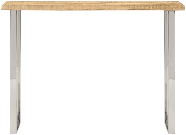 vidaXL Konsolentisch mit Baumkante 105x33x76 cm Massivholz Mango 372766