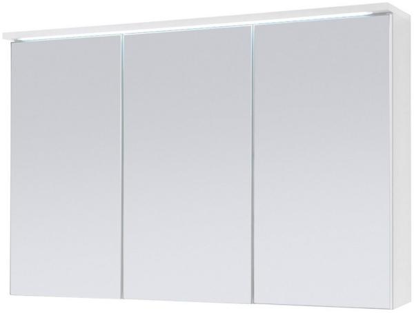 AILEENSTORE Spiegelschrank Badmöbel mit Beleuchtung DUO 100 cm LED WEISS