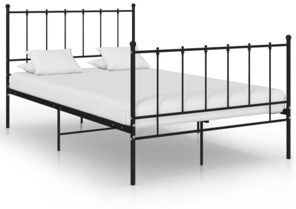 vidaXL Bett Schwarz Metall 120x200 cm [324952]