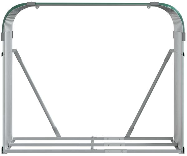 vidaXL Kaminholzunterstand Grün 120x45x100 cm Verzinkter Stahl 364543 Bild 4