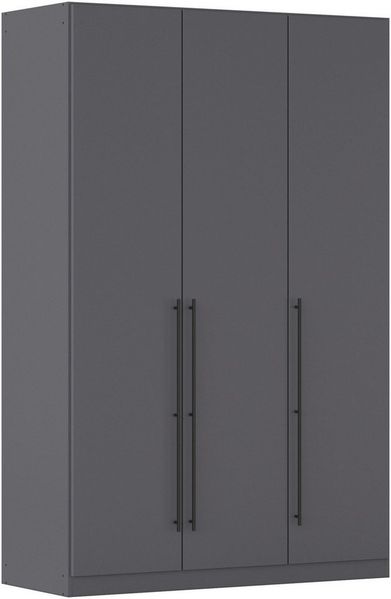 rauch Kleiderschrank Drehtürenschrank Schrank Garderobe Wäscheschrank Schlafzimmer AVOLA (in 3 verschiedenen Ausstattungen BASIC/CLASSIC/PREMIUM) mit hochwertigen Stangengriffen in Schwarz aus Metall MADE IN GERMANY