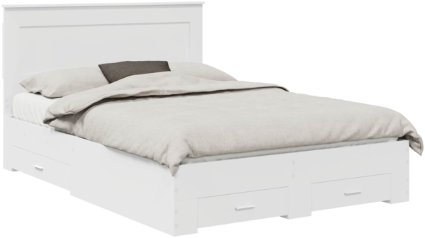 vidaXL Bettgestell mit Schubladen mit Kopfteil Holzwerkstoff 3410305