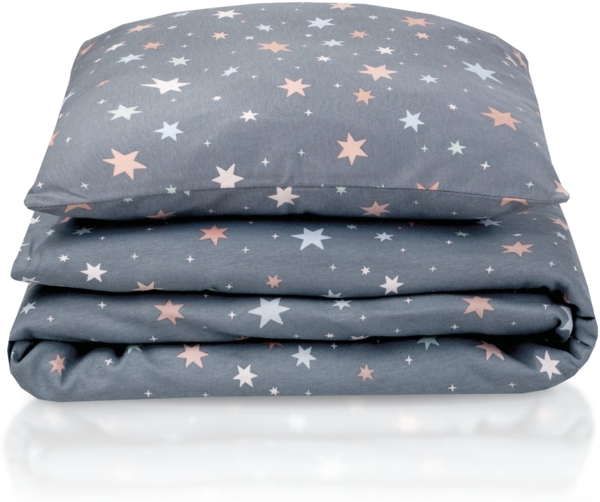 Julius Zöllner Jersey - Kinderbettwäsche Shiny Stars 80x80 + 35x40 cm Bild 3