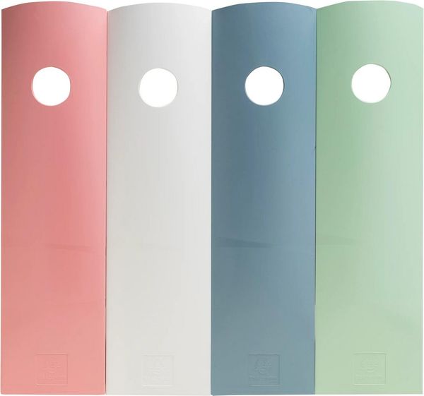 EXACOMPTA Aufbewahrungsbox Set mit 4 Stehsammlern Mag-Cube AutentiK Farben sortiert 182303SETD, Stehsammler