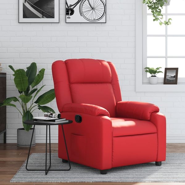 vidaXL Relaxsessel Rot Kunstleder 373527