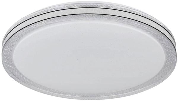 LED Deckenleuchte, Kristalle, Sterneneffekt, weiß klar, D 49,5 cm