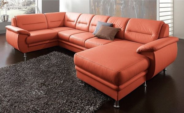 sit&more Wohnlandschaft Mailand U-Form, B: 312 cm, optional Bettfunktion