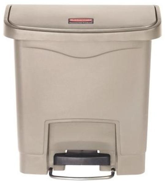 Rubbermaid Tretabfalleimer SLIM JIM® STEP-ON 23,04 x 39,88 x 37,67 cm (B x H x T) 15l Kunststoff beige