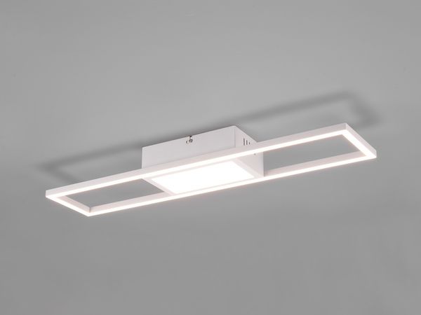 LED Deckenleuchte RIGIDO Weiß dimmbar & Lichtfarbe einstellbar, Breite 60cm