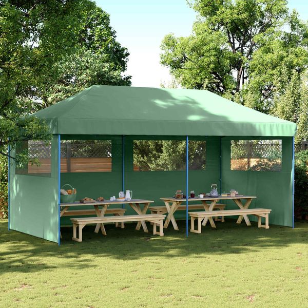 vidaXL Party-Zelt Grün 292 x 580 x 315 cm Oxford-Stoff 42023655