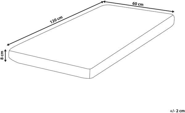Babyschaumstoffmatratze HUSHY H2 3 Mittel 60 x 120 cm Bild 2