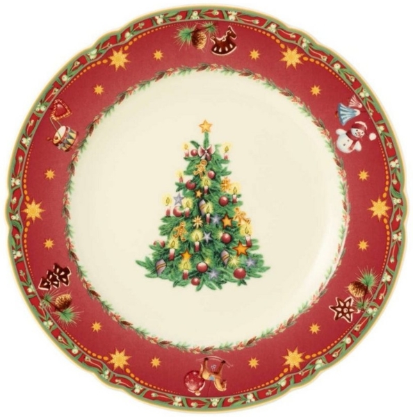 Speiseteller rund 25 cm Marieluise Weihnachtsnostalgie Seltmann Weiden Speiseteller - MikrowelleBackofen geeignet, Spülmaschinenfest