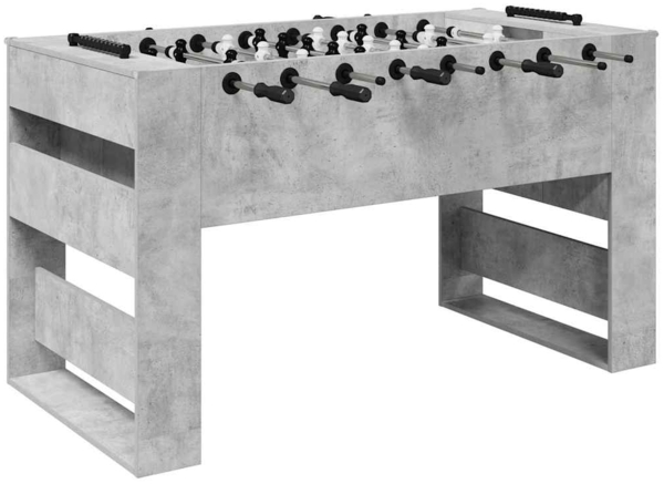 vidaXL Fußballtisch Beton Grau 146,5 x 74 x 85 cm Holzwerkstoff 3378202