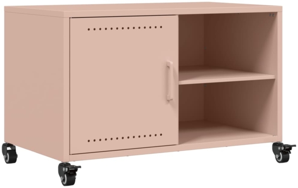 vidaXL TV-Schrank Rosa 68x39x43,5 cm Stahl 846669