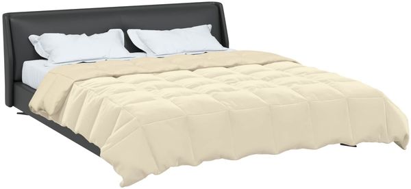 vidaXL Ganzjahresbettdecke Gepolstert Creme 220 x 260 cm Mikrofaser 42026071 Bild 3