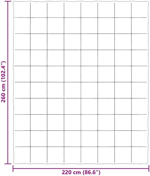 vidaXL Ganzjahresbettdecke Gepolstert Creme 220 x 260 cm Mikrofaser 42026071 Bild 10