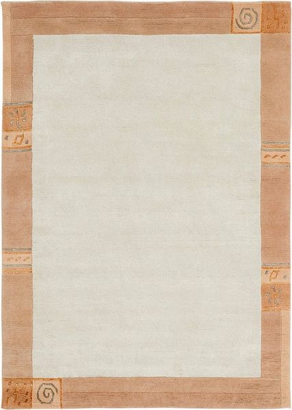 LUXOR living Wollteppich India, rechteckig, Höhe: 20 mm, reine Wolle, handgeknüpft, mit Bordüre, auch als Läufer