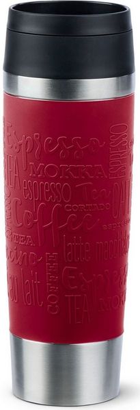 EMSA Thermobecher Travel Mug Classic, Dunkelrot, 0.5 l