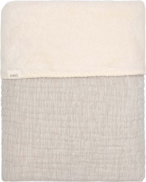 Koeka Bettdecke Teddy - Rivoli - Stone - 100x150 c