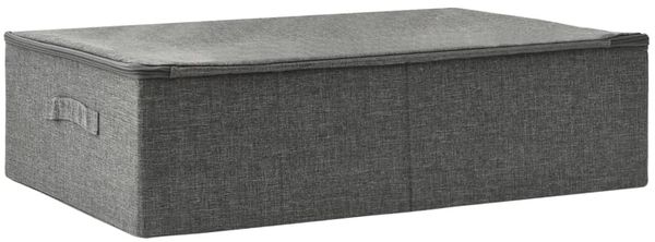 Aufbewahrungsbox, faltbarer Korb Stoff 70x40x18 cm Anthrazit