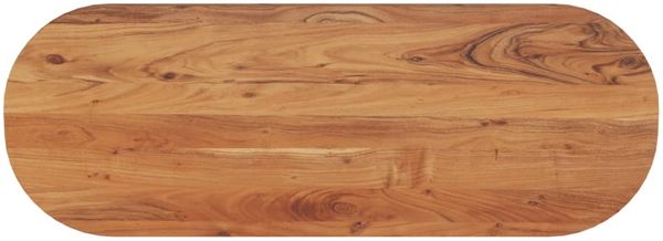 vidaXL Tischplatte 140x50x3,8 cm Oval Massivholz Akazie 370099