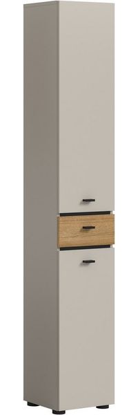 welltime Hochschrank VANN, Höhe 191cm, 2 Türen, 1 Schubkasten, Türanschlag wechselbar (individuell mit weiteren Artikel der Serie VANN kombinierbar) Universalschrank, Mehrzweckschrank, Schrank, Badschrank, Badezimmer